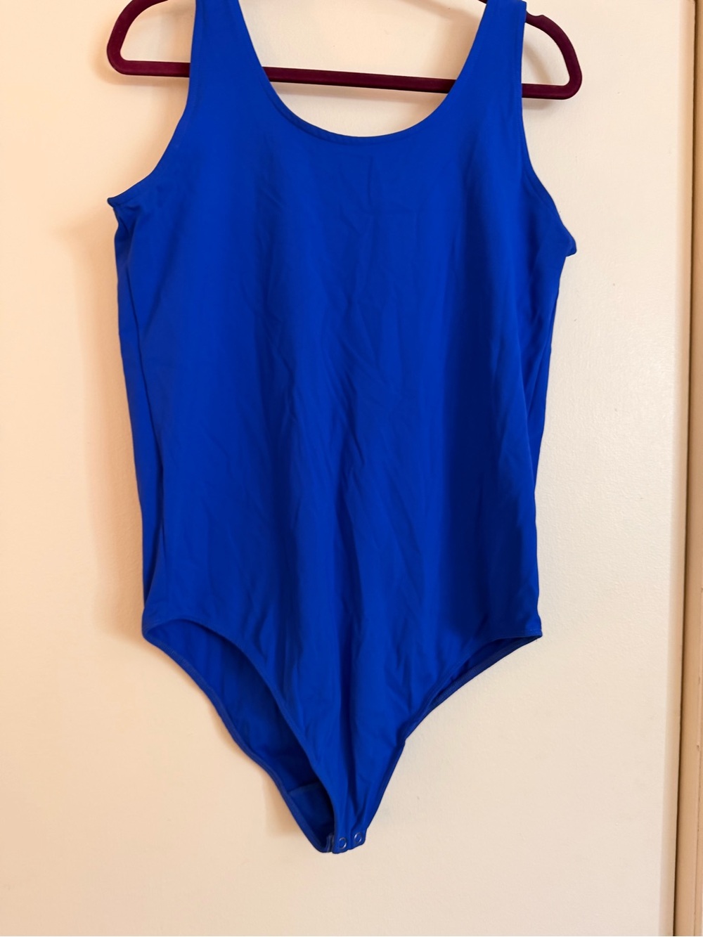 Torrid Vibrant Cobalt Blue Scoop Neck Bodysuit